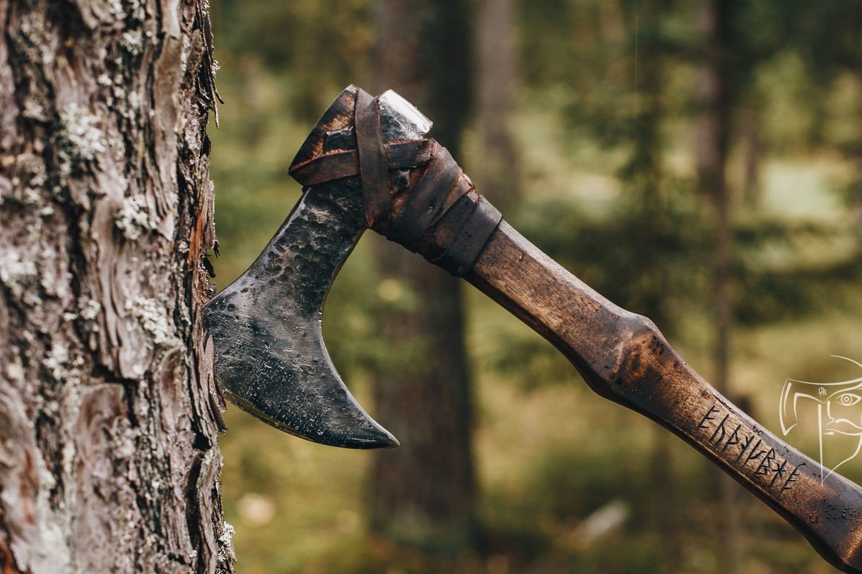 Single Handed Viking Axe