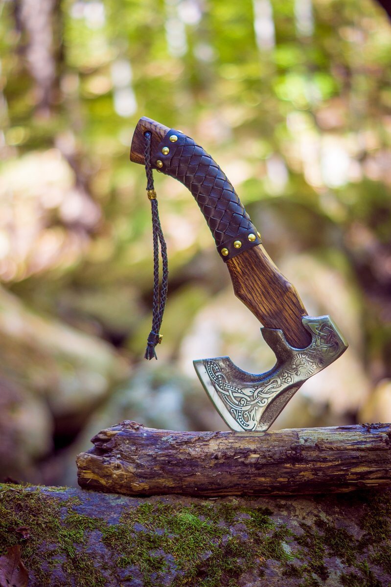 Valknut Viking Axe