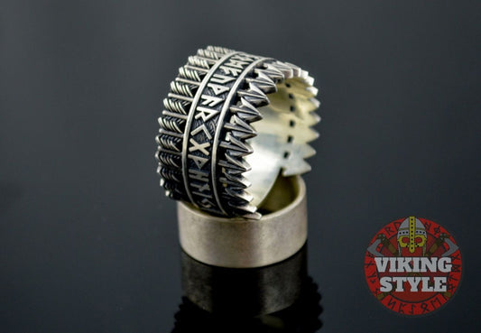 Runic Ring - Arrow, 925 Silver
