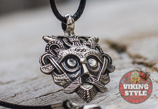 Gnezdovo Mask Pendant - 925 Silver