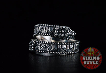Adjustable Rune Ring II - 925 Silver