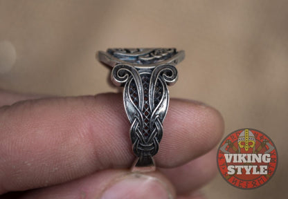 Tri-Horn Ring - Norse Collection, 925 Silver