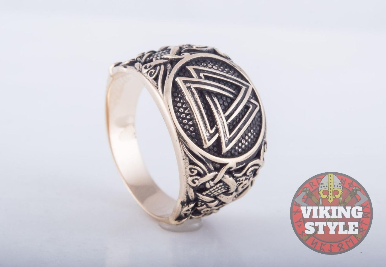Valknut Ring - Mammen, Bronze