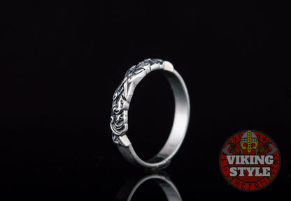 Norse Band Ring - 925 Silver