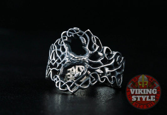Yggdrasil Ring - Tree of Life, 925 Silver