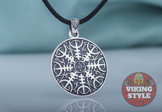 Ægishjálmur Pendant - Lunar, 925 Silver