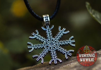 Ægishjálmur Pendant - 925 Silver