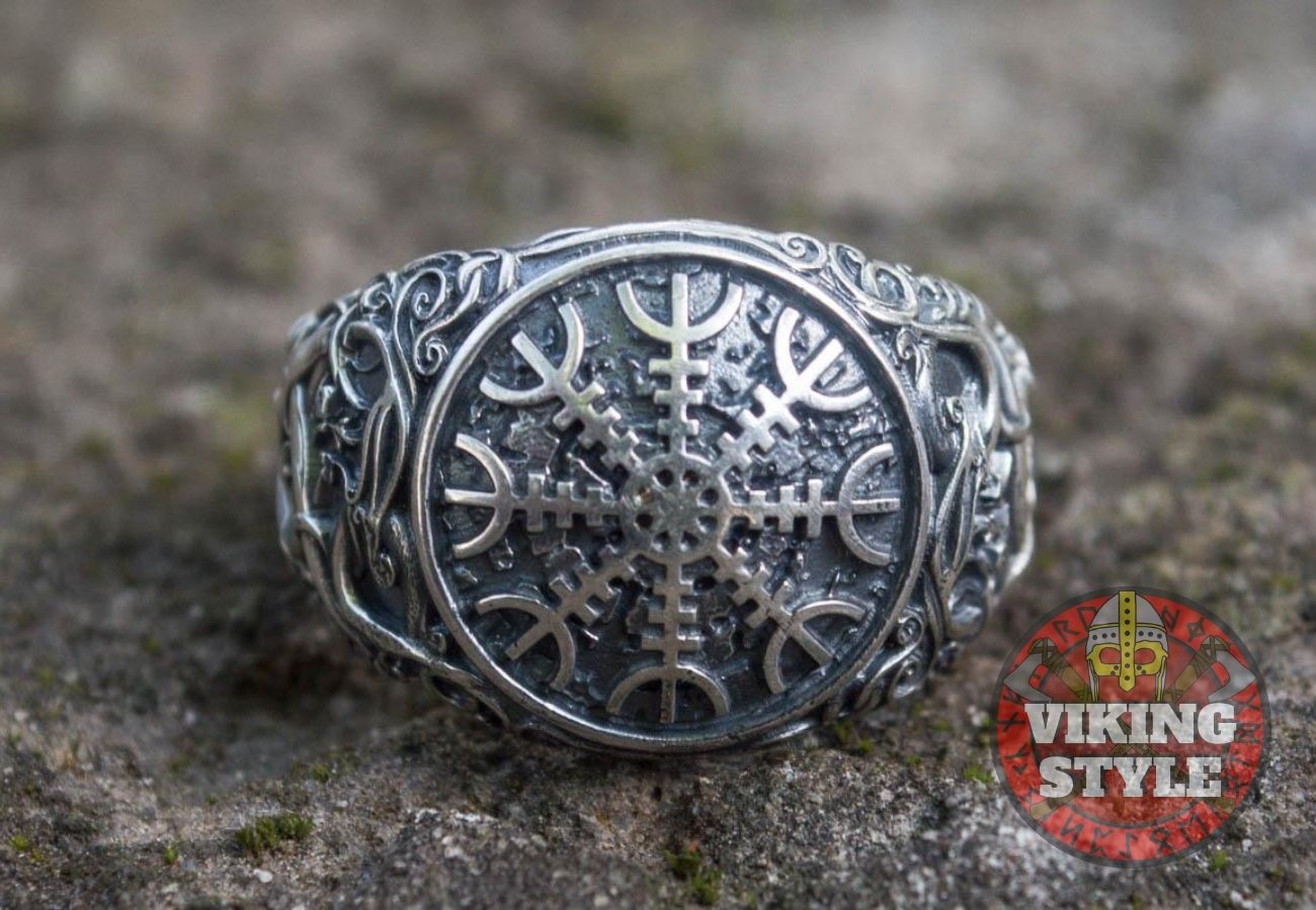 Ægishjálmur Ring - Urnes, 925 Silver