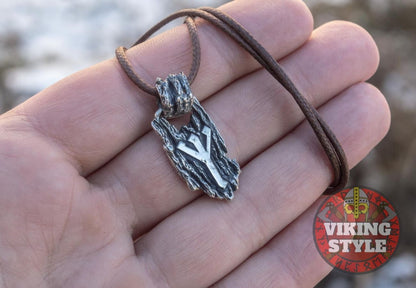 Rune Pendant - Algiz, 925 Silver