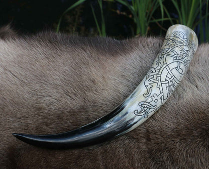 Viking Dragon Drinking Horn