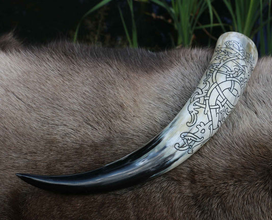 Viking Dragon Drinking Horn