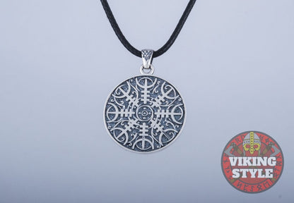 Ægishjálmur Pendant - Lunar, 925 Silver