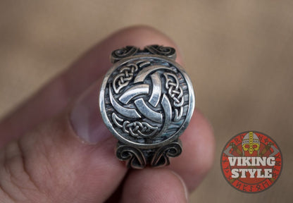 Tri-Horn Ring - Norse Collection, 925 Silver