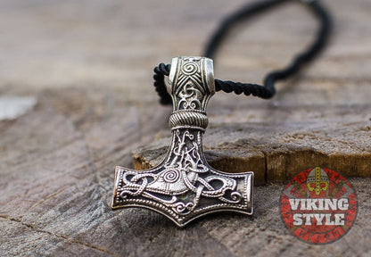 Large Mjölnir Pendant - Mammen, 925 Silver