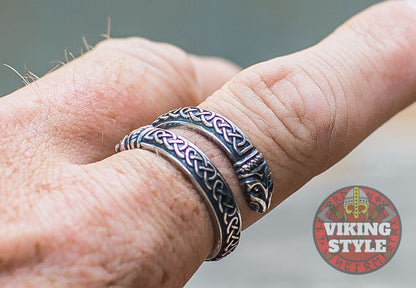 Adjustable Ring - Endless Knot, 925 Silver