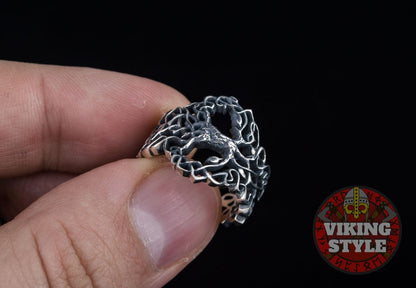 Yggdrasil Ring - Tree of Life, 925 Silver
