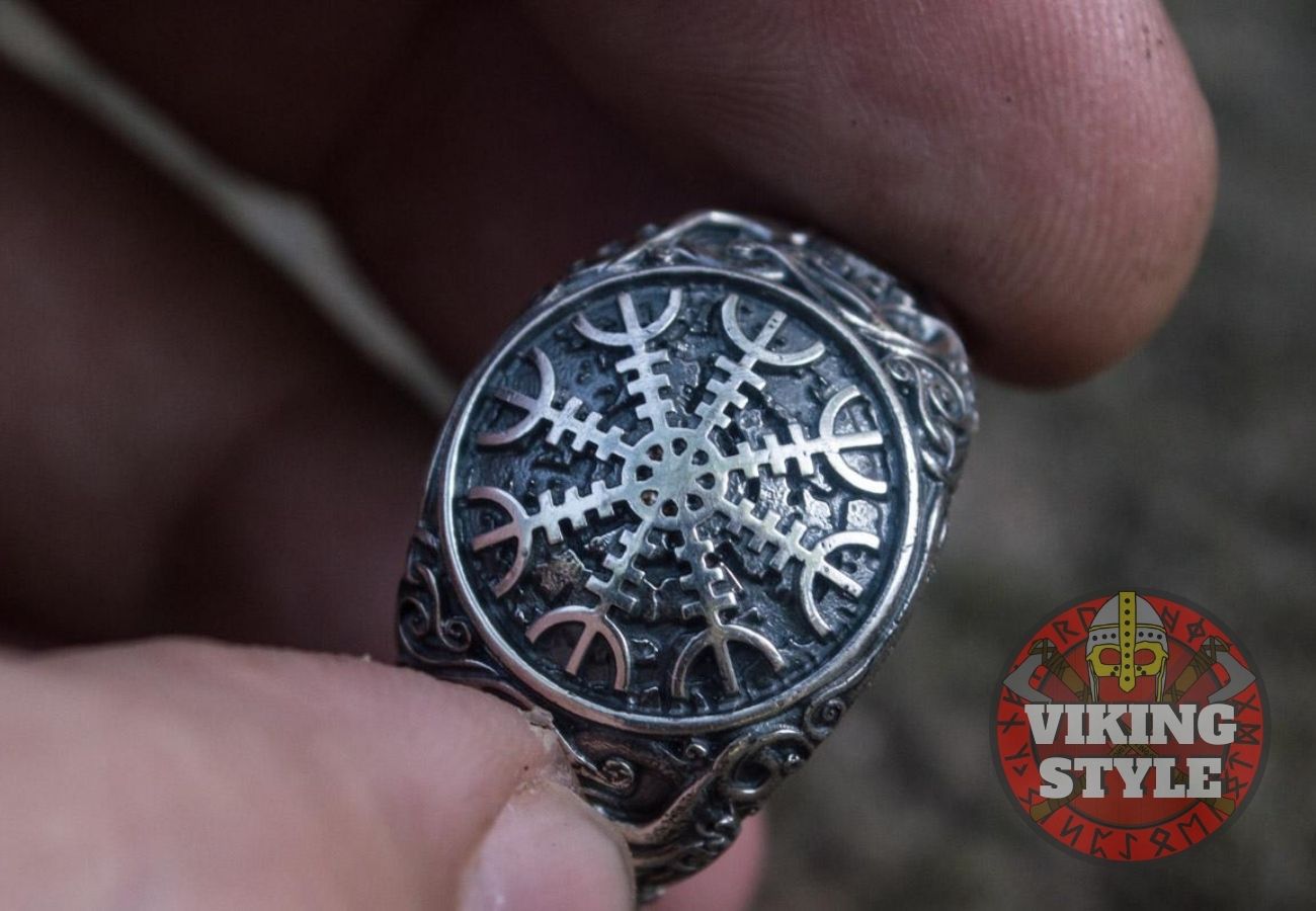 Ægishjálmur Ring - Urnes, 925 Silver