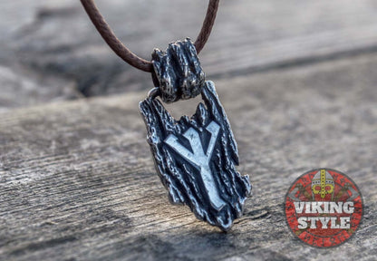 Rune Pendant - Algiz, 925 Silver