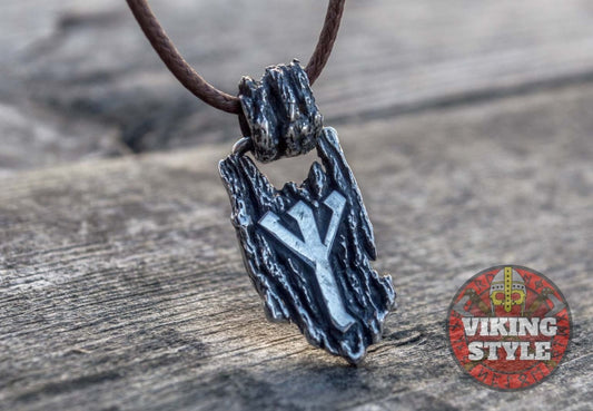 Rune Pendant - Algiz, 925 Silver