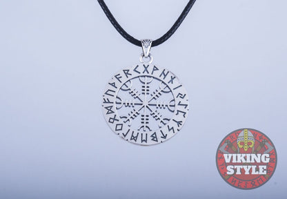 Ægishjálmur Pendant - Runic, 925 Silver