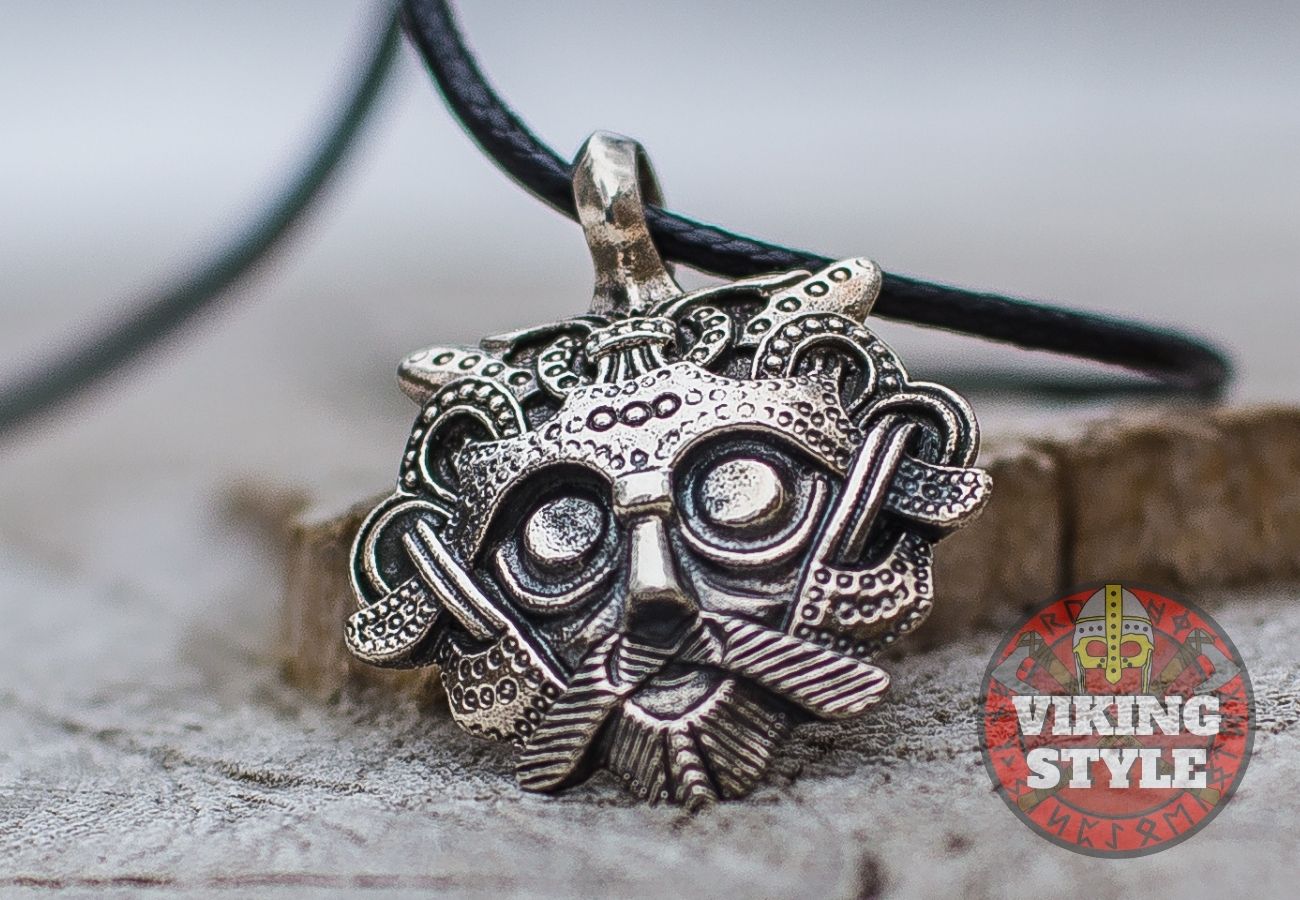 Gnezdovo Mask Pendant - 925 Silver