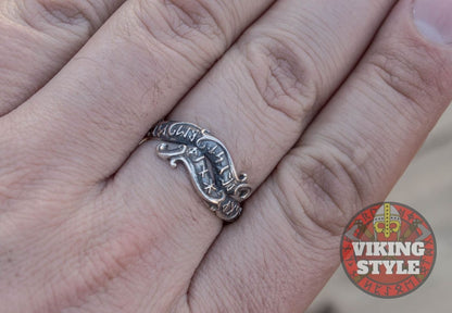 Runic Ring - Root, 925 Silver