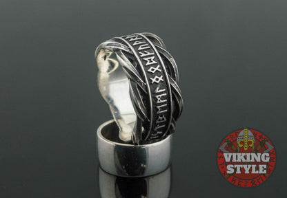 Runic Ring - Knot, 925 Silver