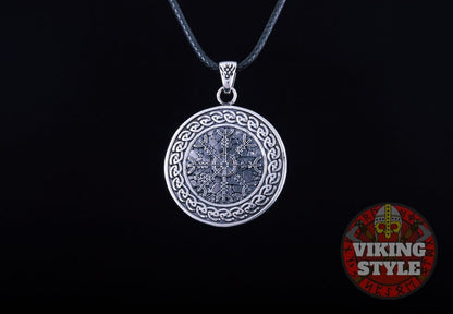 Ægishjálmur Pendant - Endless Knot, 925 Silver
