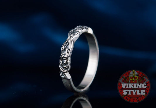 Norse Band Ring - 925 Silver