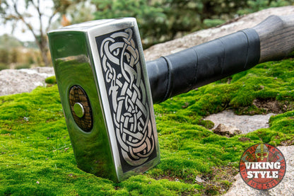 Handmade Viking Hammer - Jormungandr