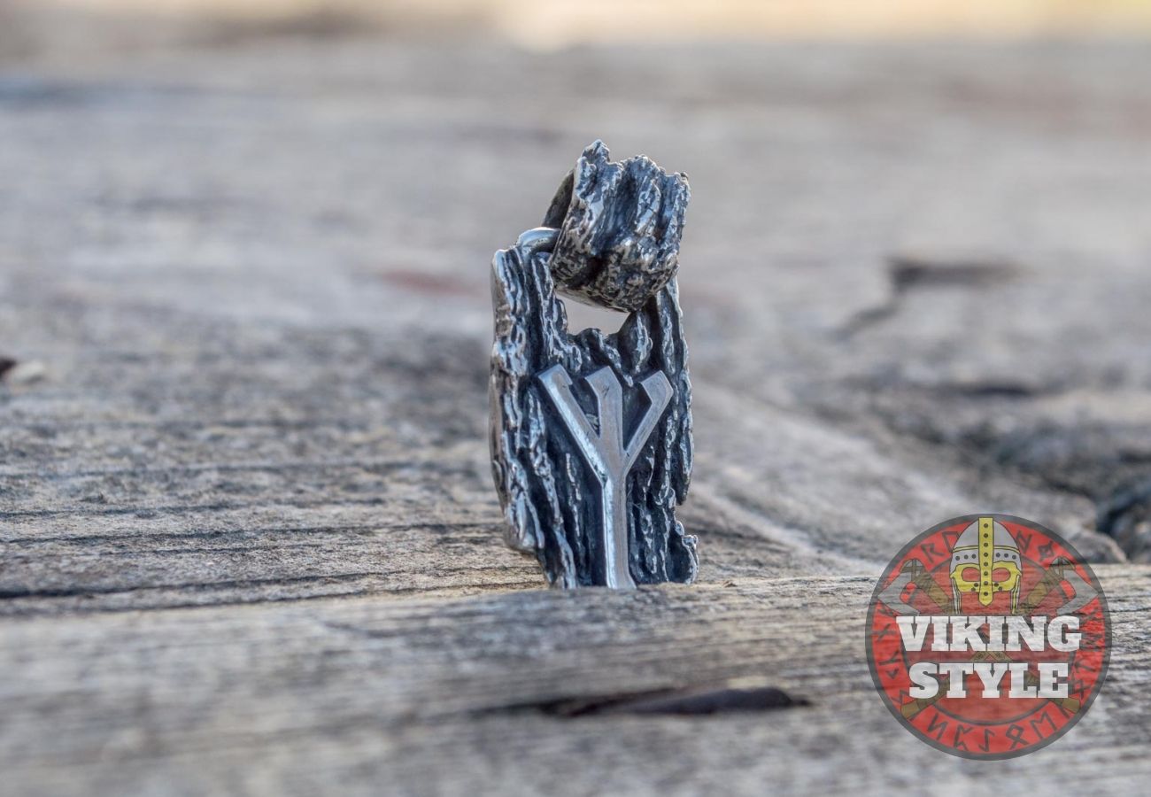 Rune Pendant - Algiz, 925 Silver