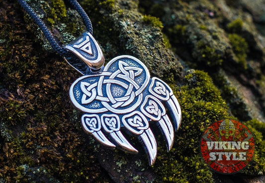 Bear Paw Pendant - Bjørn, 925 Silver