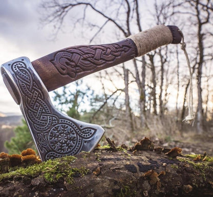Handmade Viking Axe - Aegishjalmr