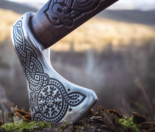 Handmade Viking Axe - Aegishjalmr