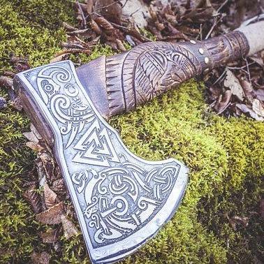 Handmade Viking Axe - Allfather design