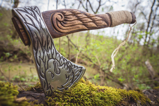 Handmade Viking Axe - Eagle