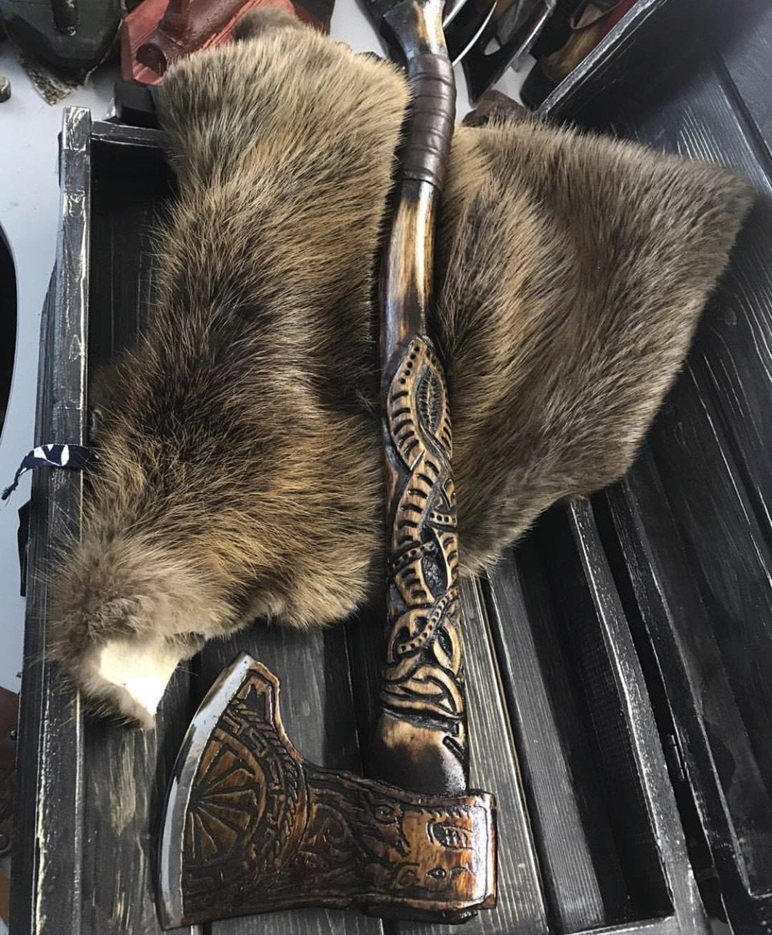 Handmade Viking Axe - Grimhildr