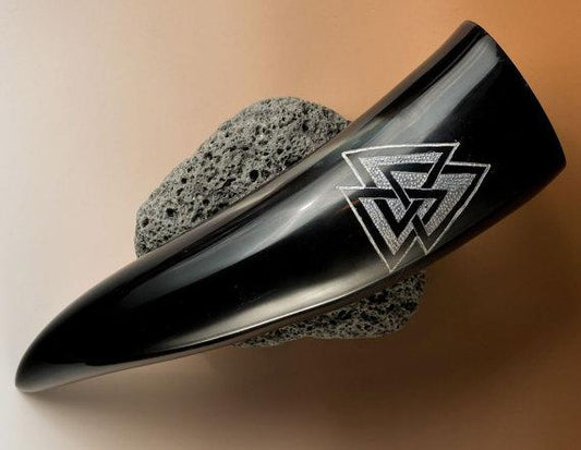 Valknut Drinking Horn