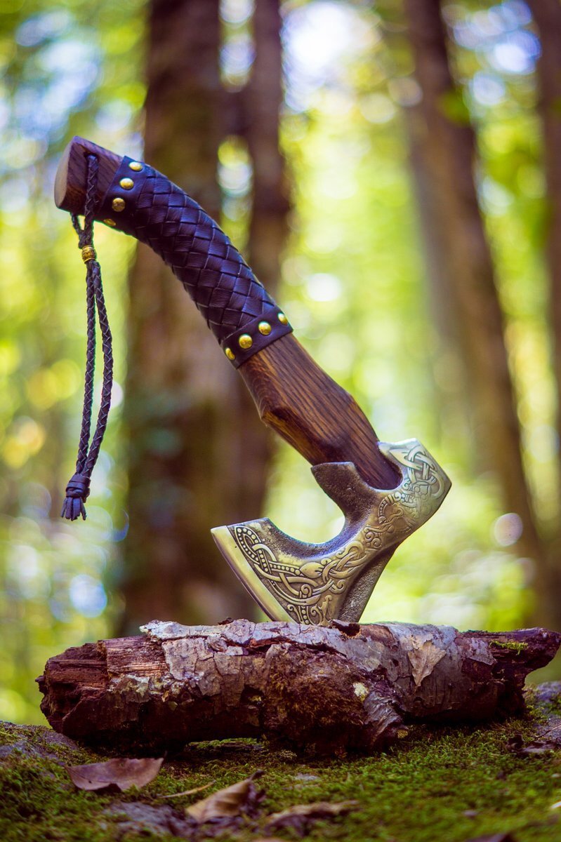 Valknut Viking Axe