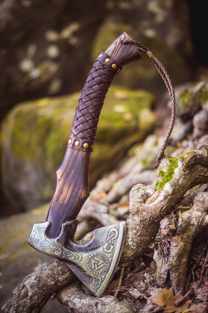 Valknut Viking Axe