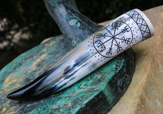 Vegvisir Drinking Horn